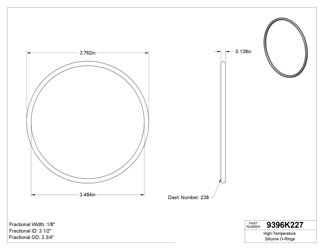 Technical drawing - 9396K227